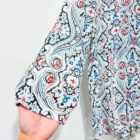 REITMANS Multicolored scheer blouse with open sleeves - Picture 4 of 9